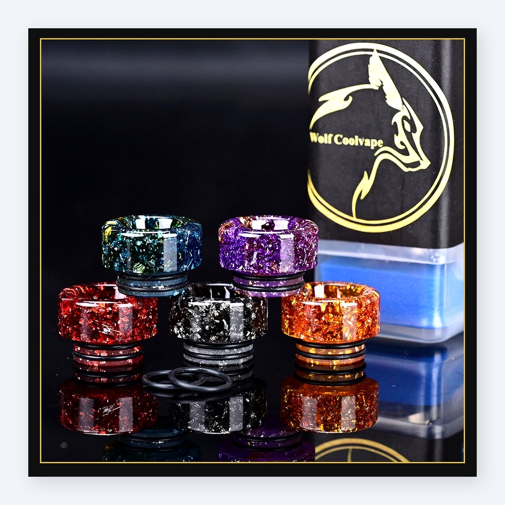 5pcs Wolfcoolvape 810 Drip Tip - Drip Tip Resin ulasan dan harga