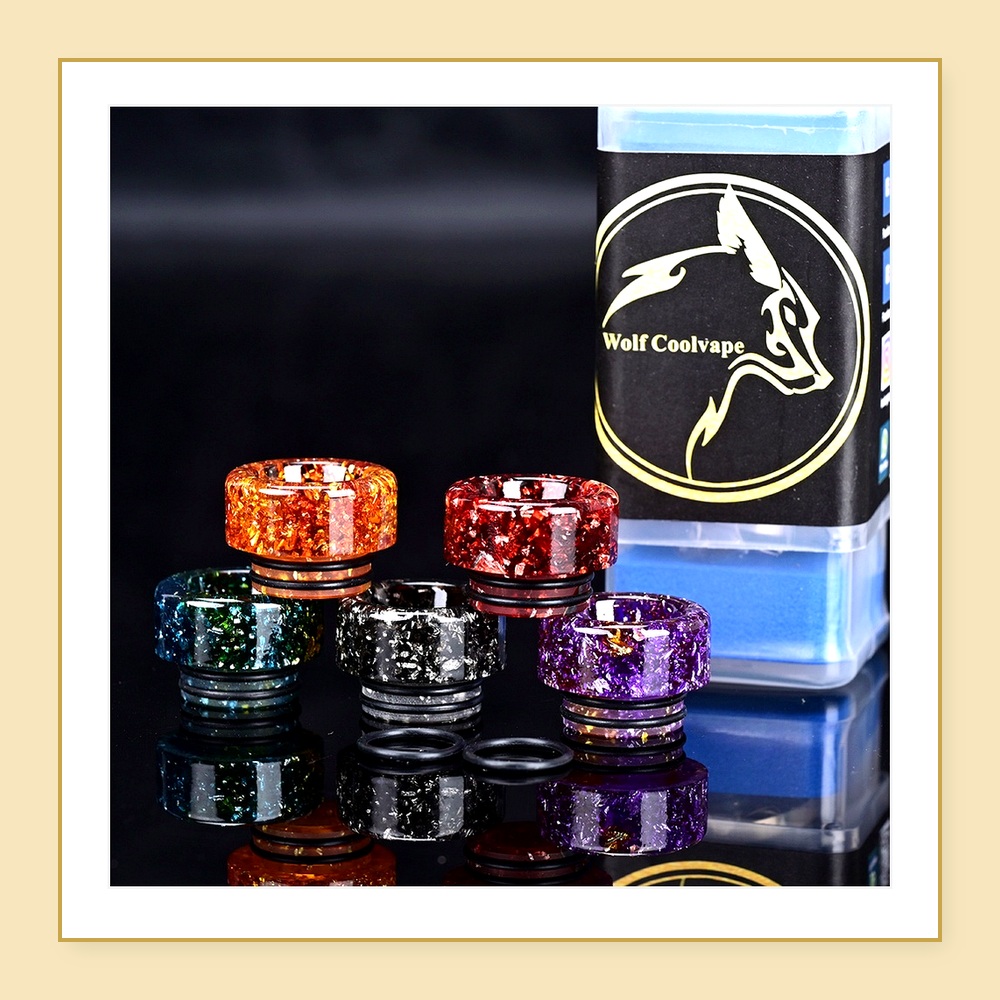 5pcs Wolfcoolvape 810 Drip Tip - Drip Tip Resin ulasan dan harga