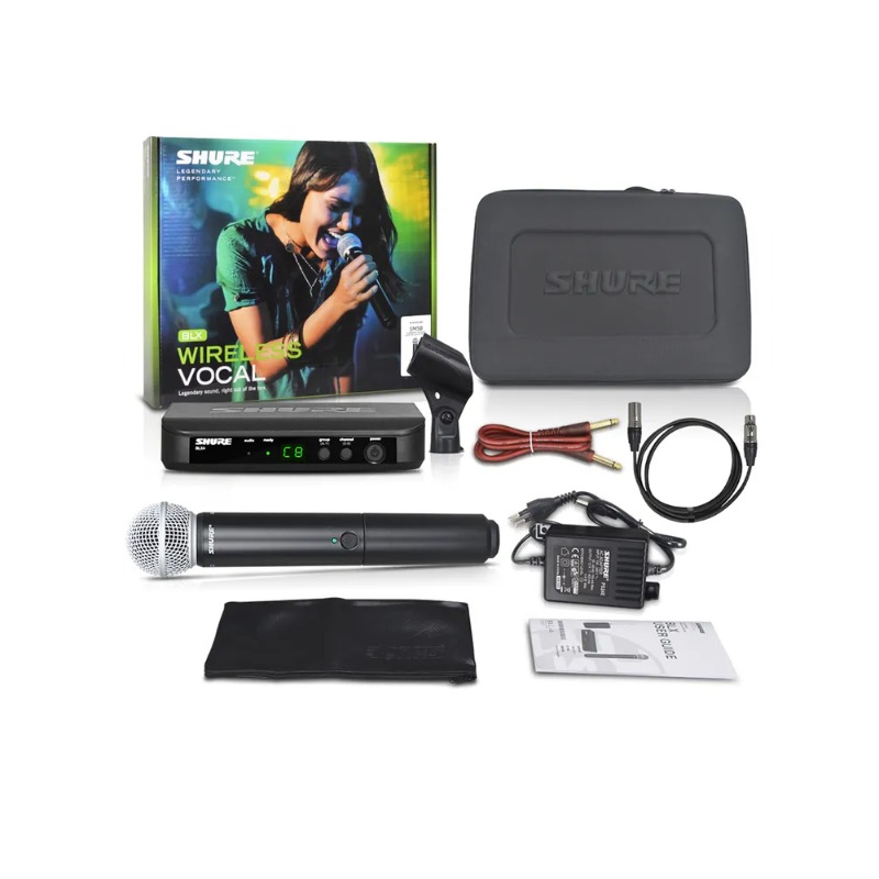 Shure BLX24 Wireless System Mi - Shure Mic Mv7 ulasan dan harga