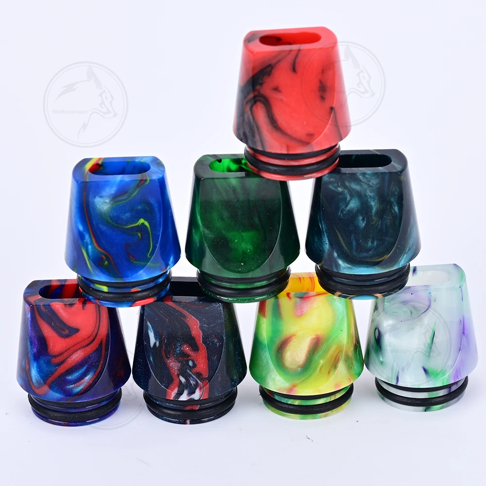 8pcs Wolfcoolvape Atomizer 810 - Drip Tip Resin ulasan dan harga