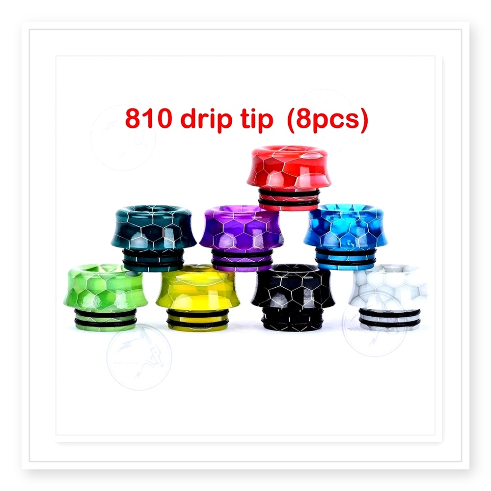 Wolfcool 810 Drip Tip Set – 8  - Drip Tip Resin ulasan dan harga